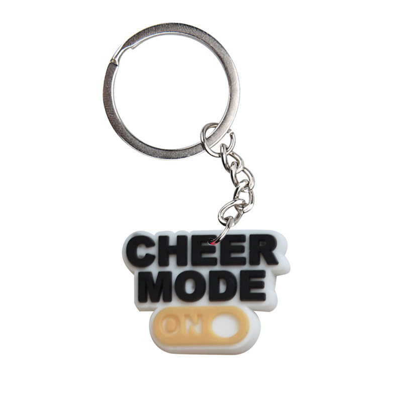 Trendy Sporty Cheer Up Trumpet Cheerleaders PVC cartoon Keyring one Pendant Gift Cheerleading Keychain backpack buckle Bag Charm