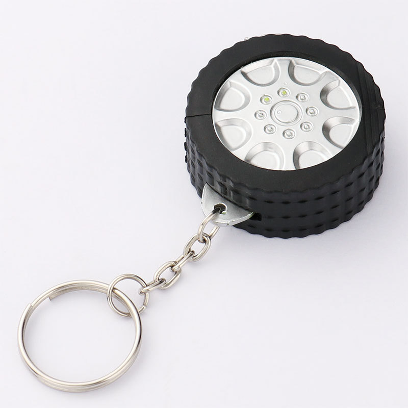 Meter Mini Tape Measurering keychain Portable Sublimation keychain Tire Style telescopic Tape measury tape key chains ring blank