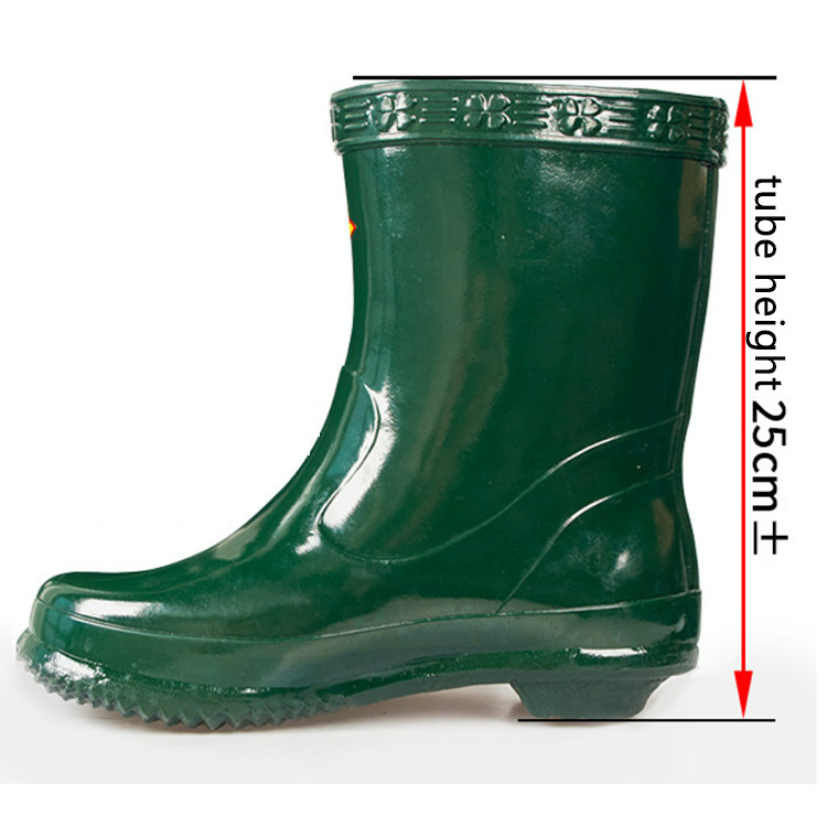 35kv insulated boots waterproof non-slip electrician high voltage insulated rubber mid-calf anti-electricity rain boots