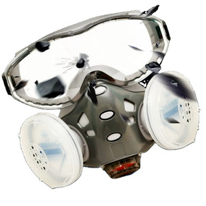 With Glasses 8200 half Eye Protection Safety Clear Face Gas mask cover spray paint special dust mask Gas mask