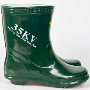 35kv insulated boots waterproof non-slip electrician high voltage insulated rubber mid-calf anti-electricity rain boots