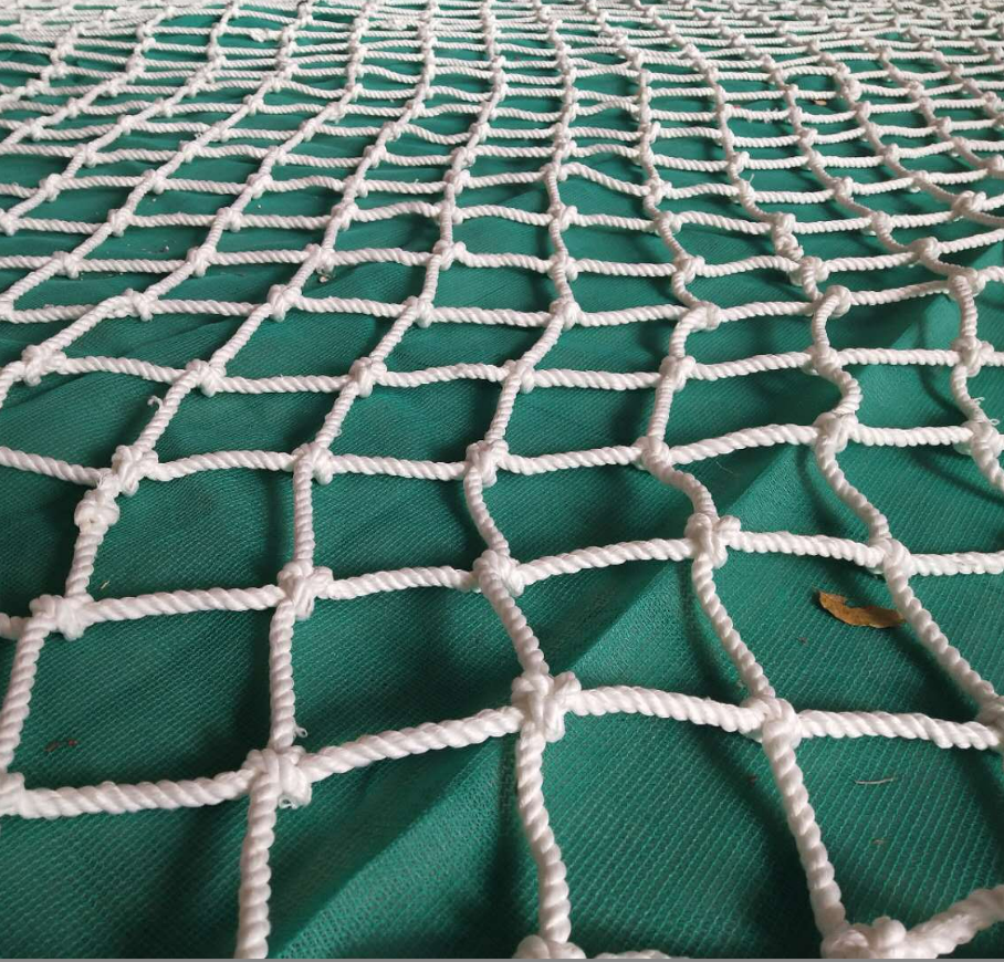 White polyester rope safety net for building safety protection