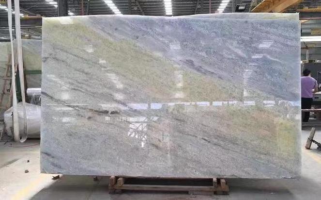 Translucent Natural blueTopaz crystal marble slabs Blue Onyx Marble Slab For Background Wall