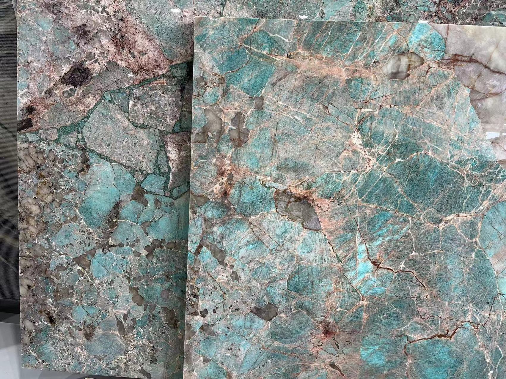 Brazilian Tiffany Green Granite green Amazonite turquoise quartzite for hotel and villa decoration