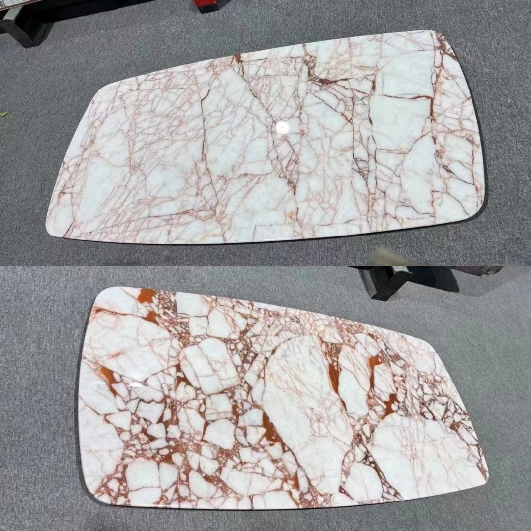 Bvlgari Calacatta red marble Natural Luxury Marble Slab  Full of red Texture