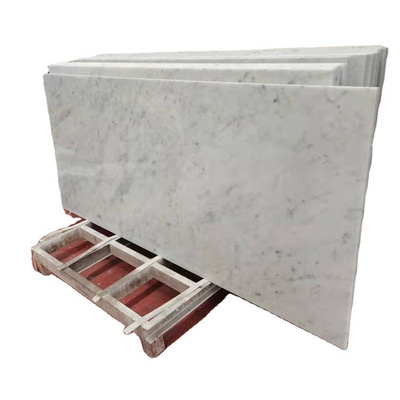 polished Bianco Carrarra white marble Italian white Carrara marble tile for countertop