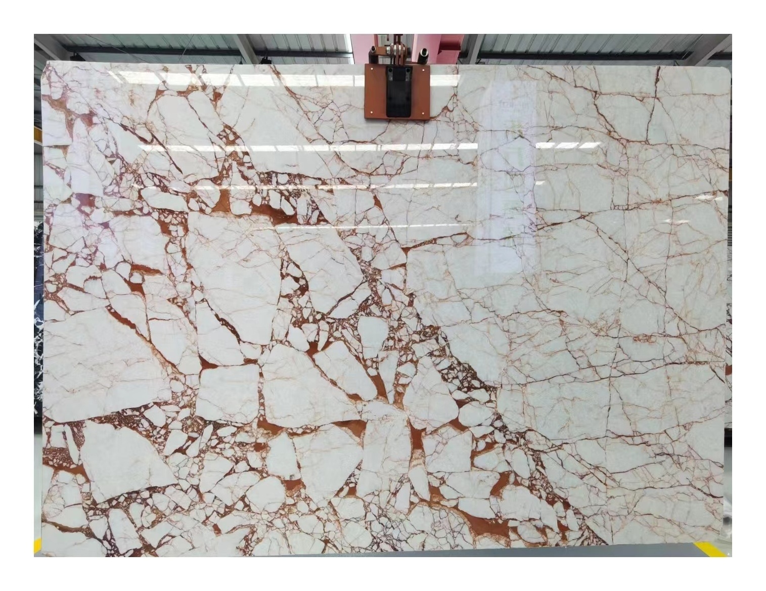 Bvlgari Calacatta red marble Natural Luxury Marble Slab  Full of red Texture