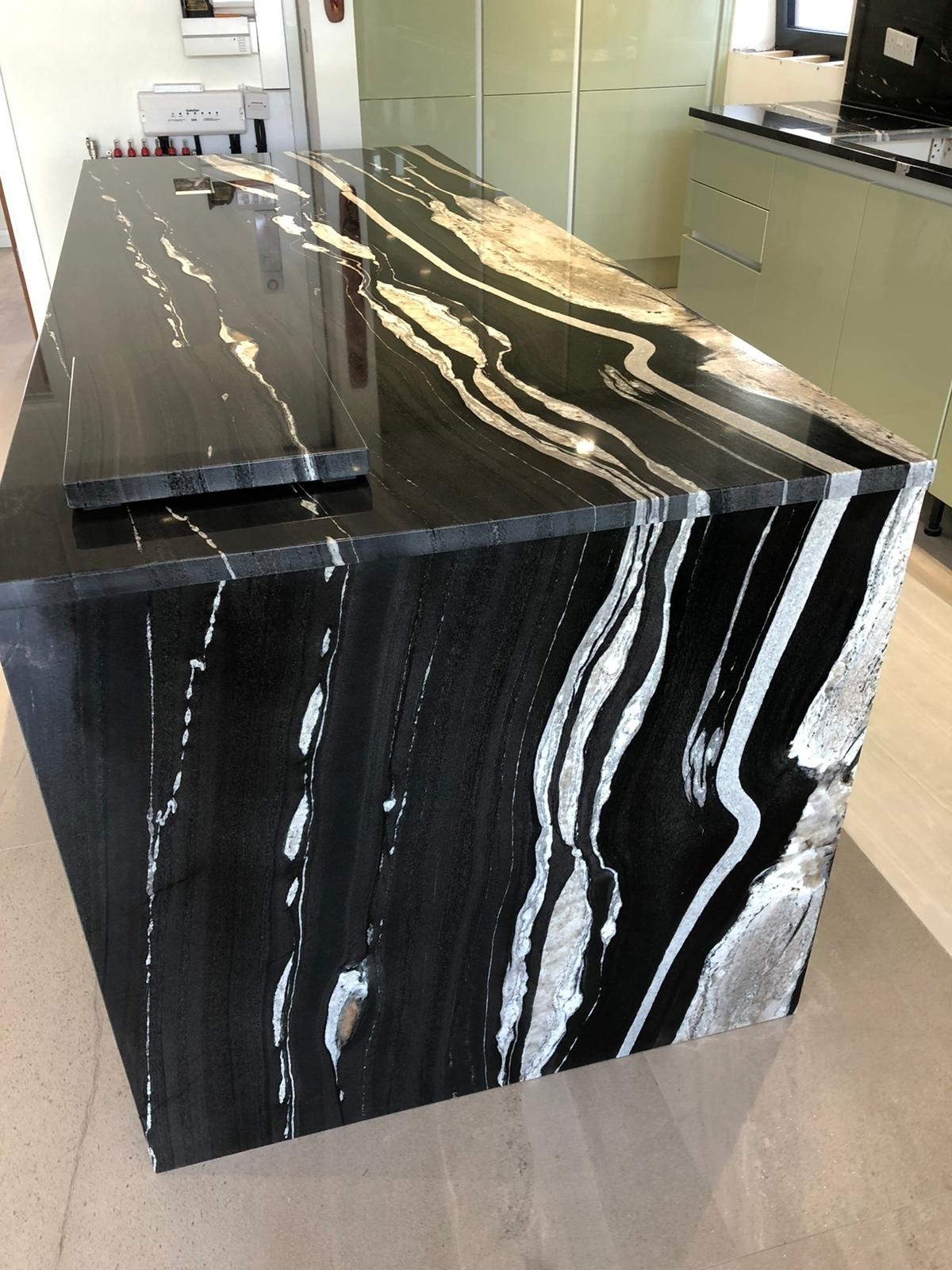 Top Quality Brazilian Copacabana black Granite Slab