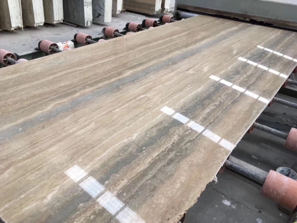 Italy Silver Grey Travertine Stone yellow stone countertop