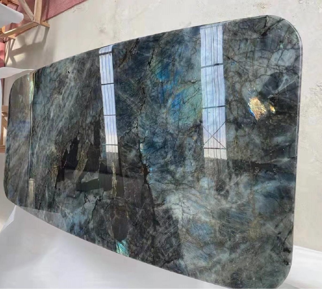 Top Grade Lemurian Labradorite Blue Granite For Countertop