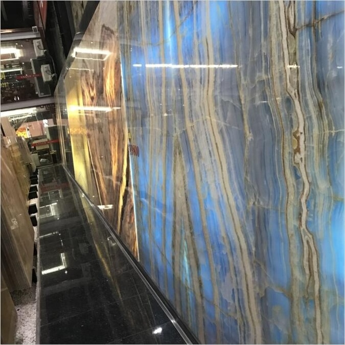 Natural Blue Onyx Wall Stone Panel