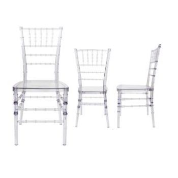 Transparent Guest that person Chair for Events Party Acrylic Clear Ghost Wedding Chair Dining crystal Tiffany Chair