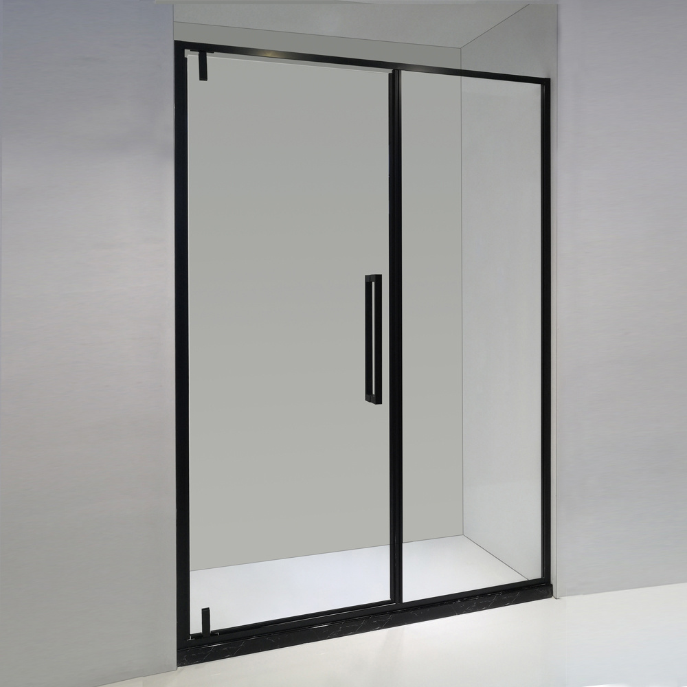 KMRY  KD5236L Wholesale Square Black Shower Enclosure shower doors with Stainless Steel Door Hinges