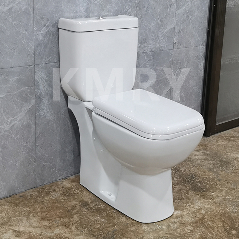 Kmry Factory Direct Sales of High Quality Toilet Two-piece Toilet Ceramic Round European Carton Packing Bathroom Two Piece 305mm