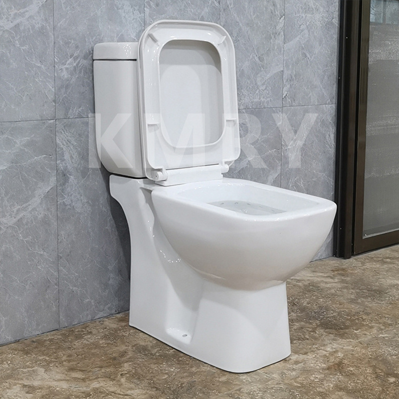 Kmry Factory Direct Sales of High Quality Toilet Two-piece Toilet Ceramic Round European Carton Packing Bathroom Two Piece 305mm