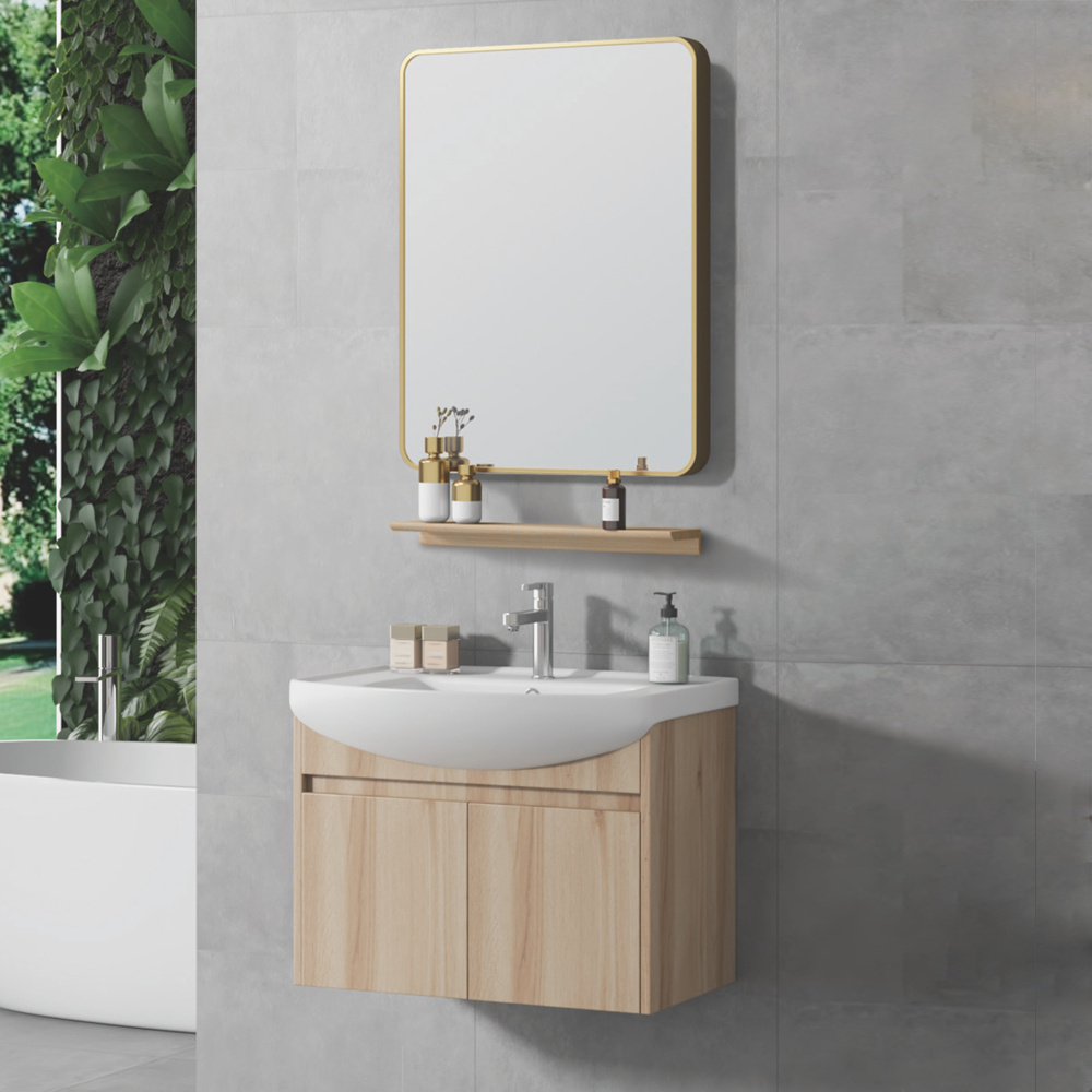 KMRY Factory Wholesale Small Corner Bathroom Bathroom Washbasin Cabinet Vanities With Mirror