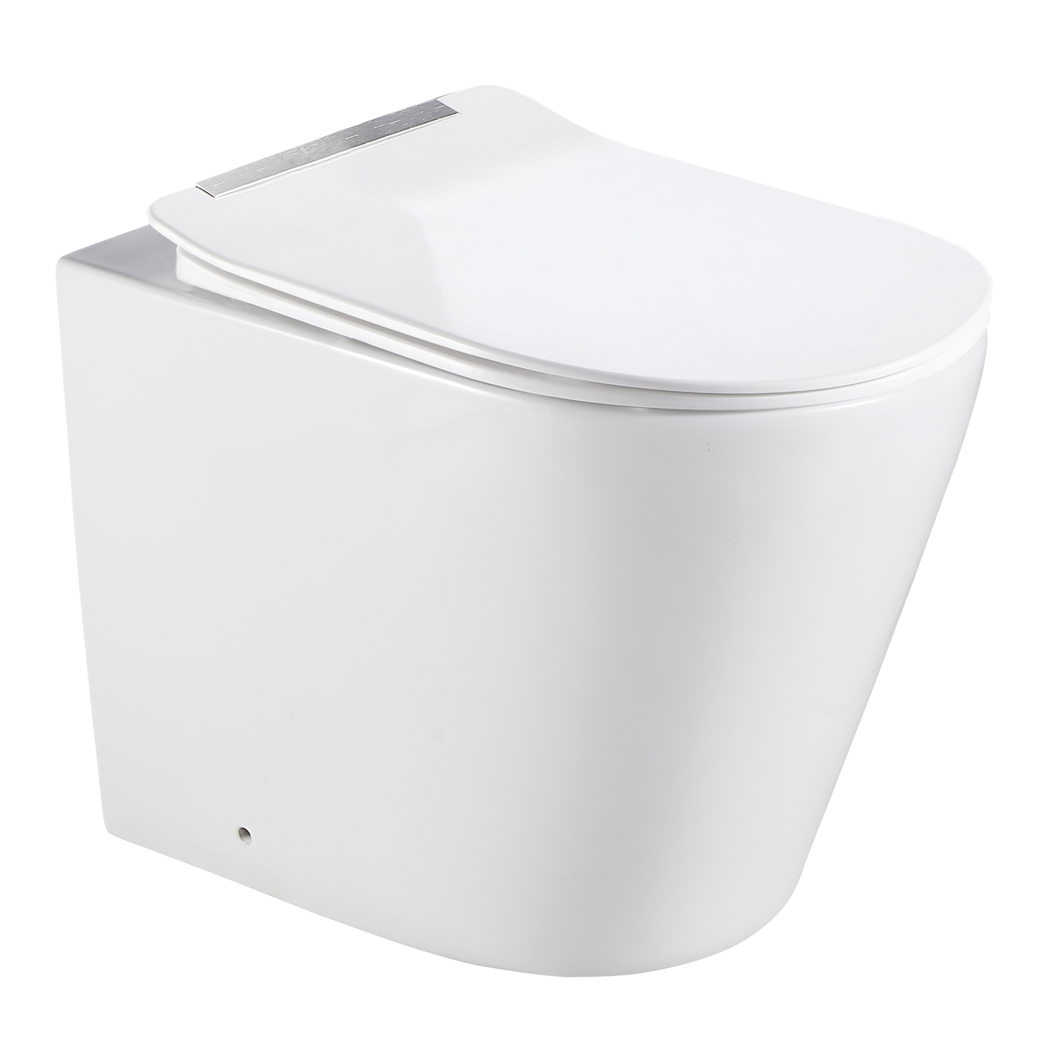 High Quality Modern Luxury One Piece Concealed Tank P-Trap Siphon Jet Flushing Ceramic Wall Hung Toilet