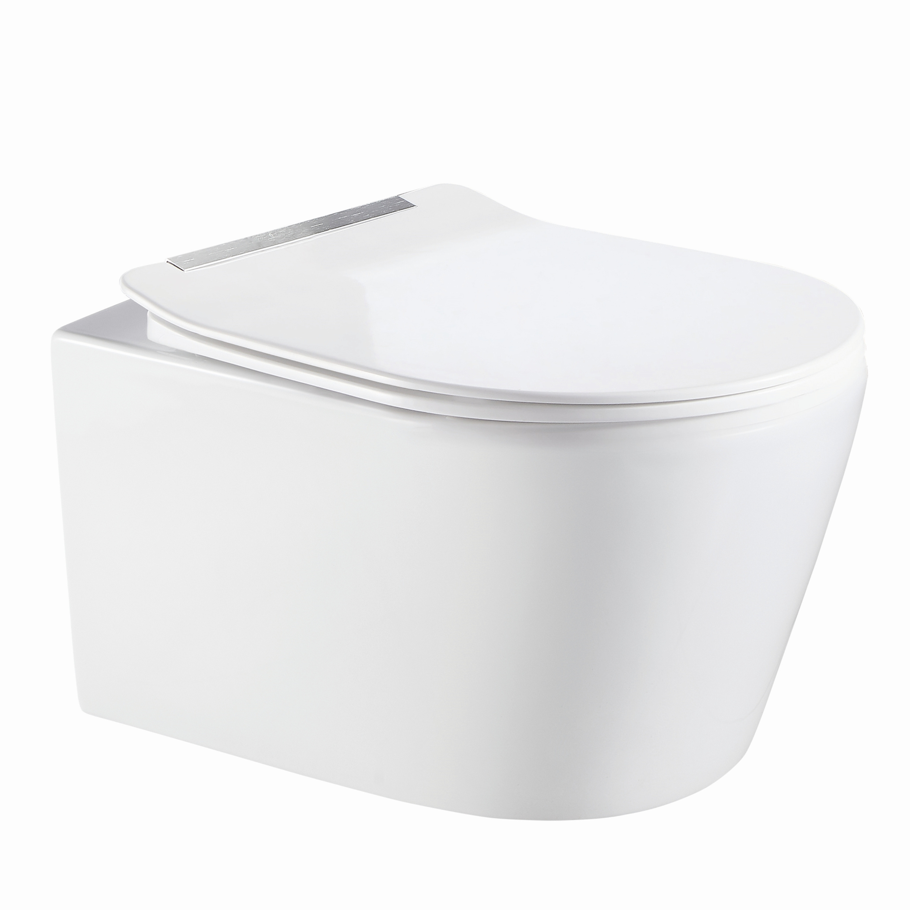 High Quality Modern Luxury One Piece Concealed Tank P-Trap Siphon Jet Flushing Ceramic Wall Hung Toilet