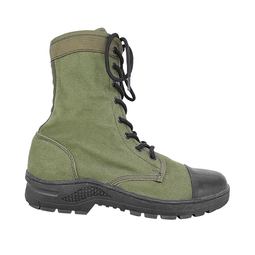 KMS High Quality Professional Custom Green Oxford Cloth Tactical  Lightweight Waterproof Black Tactical Boots