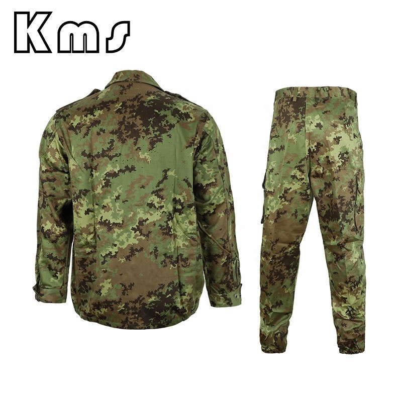 KMS Professional Outdoor Activity Italy Dress Tiger Stripe Camouflage Work Hunting Camouflage Combat Suit Tactical Uniform