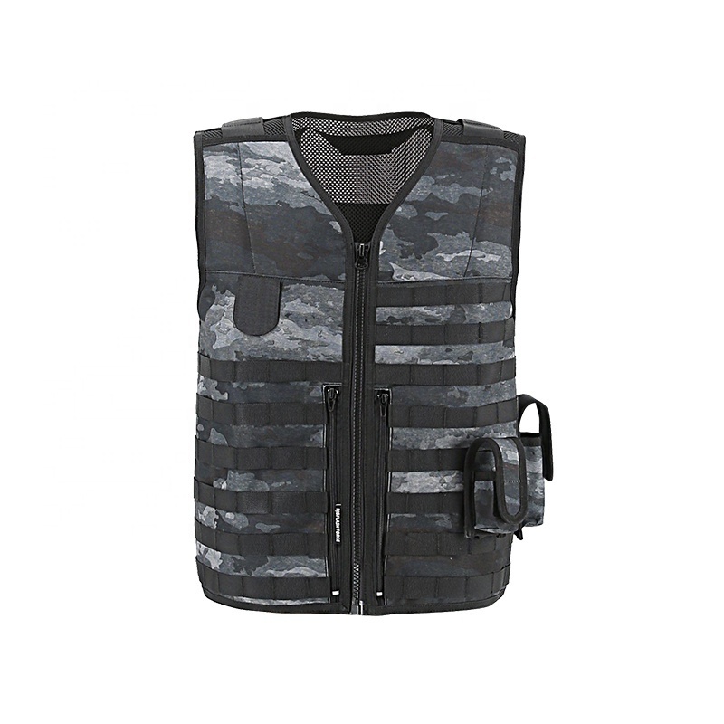 KMS Custom Wholesale 600D Multi-functional Tactical Vest CS Field Equipment Blue Tactical Vest  For Hunting