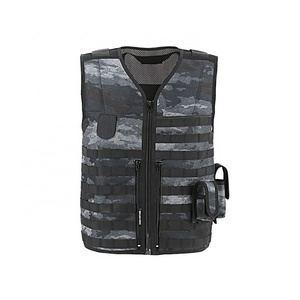 KMS Custom Wholesale 600D Multi-functional Tactical Vest CS Field Equipment Blue Tactical Vest  For Hunting