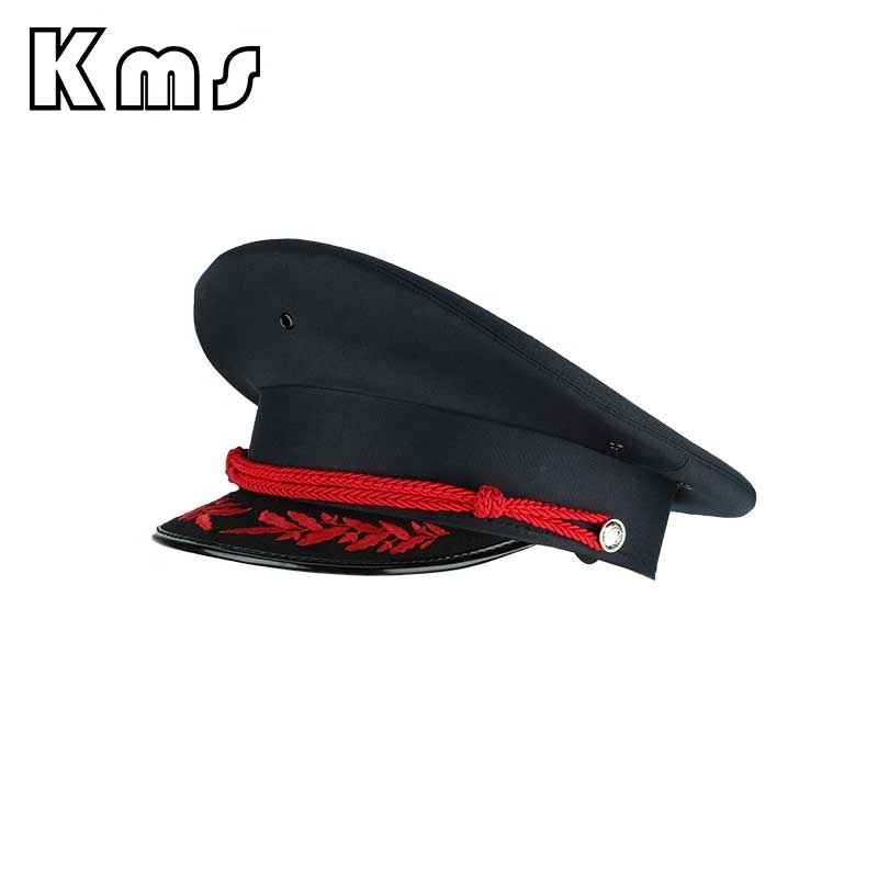 KMS Custom Wholesale Professional Formal Captain Adjustable Cap Ceremony Tactical Officer Hat