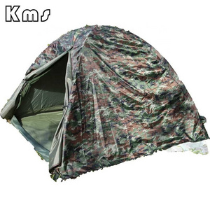 KMS Wholesale Customize 2x2m Large Used Outdoor Camouflage Waterproof Canvas Fabric Tent For Sale