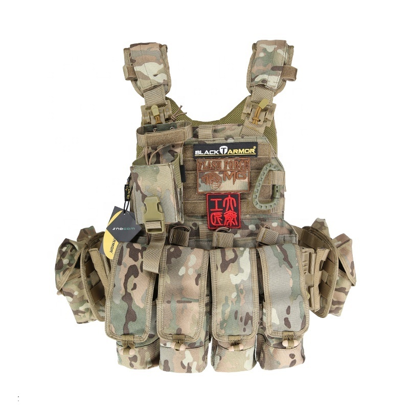 KMS Custom 600D/900D Polyester Camouflage Tactical Molle Weight Upland  Oxford Combat Tactical Vest For Men