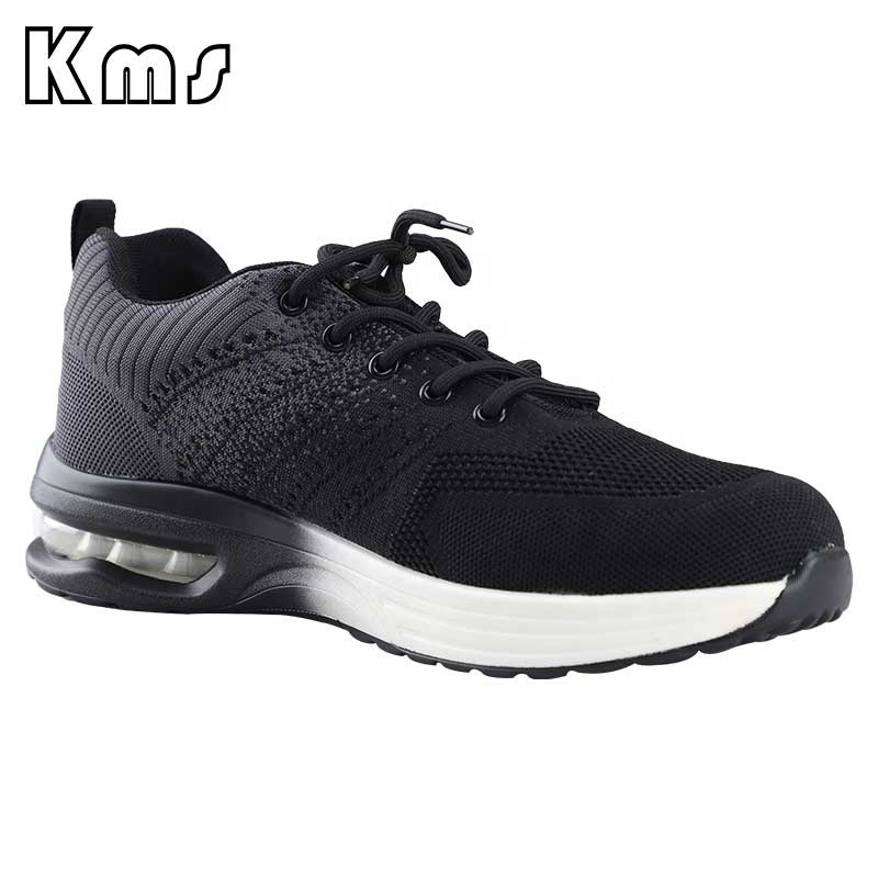 KMS Wholesale Mesh High Strength Lightweight Working Prevent Puncture Slip Resistant Safety Steel Toe Inserts Boots For Men