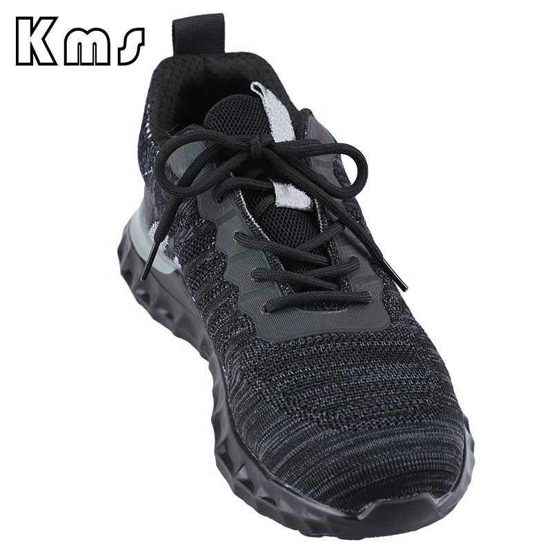 KMS Custom Lightweight Indestructible Work Sneakers for man Puncture Proof Steel Toe Safety Shoes For Industrial