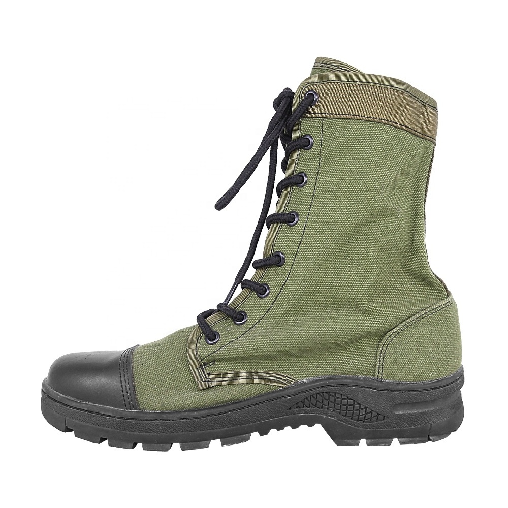 KMS High Quality Professional Custom Green Oxford Cloth Tactical  Lightweight Waterproof Black Tactical Boots