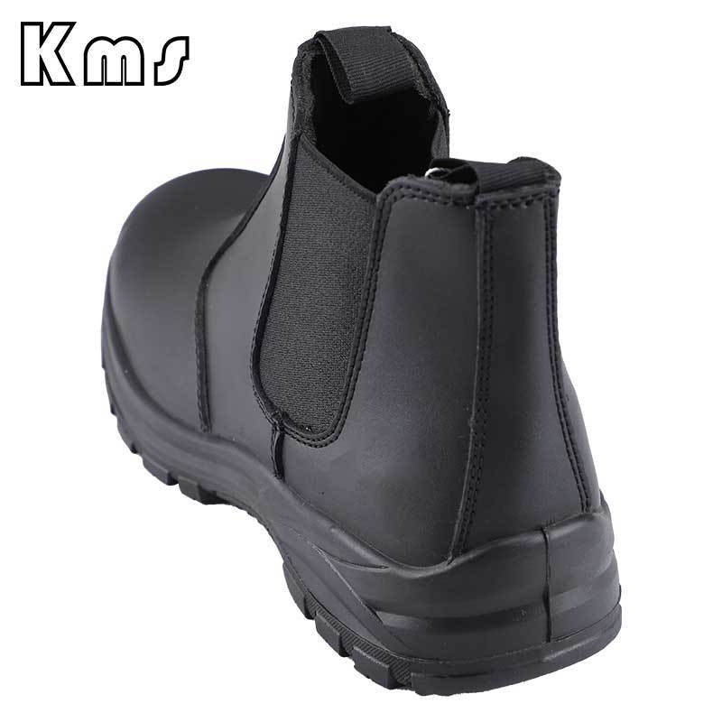 KMS Custom Professional Wholesale Upper Leather Security Safety Work Boots Industrial Steel Toe Shoes For Men