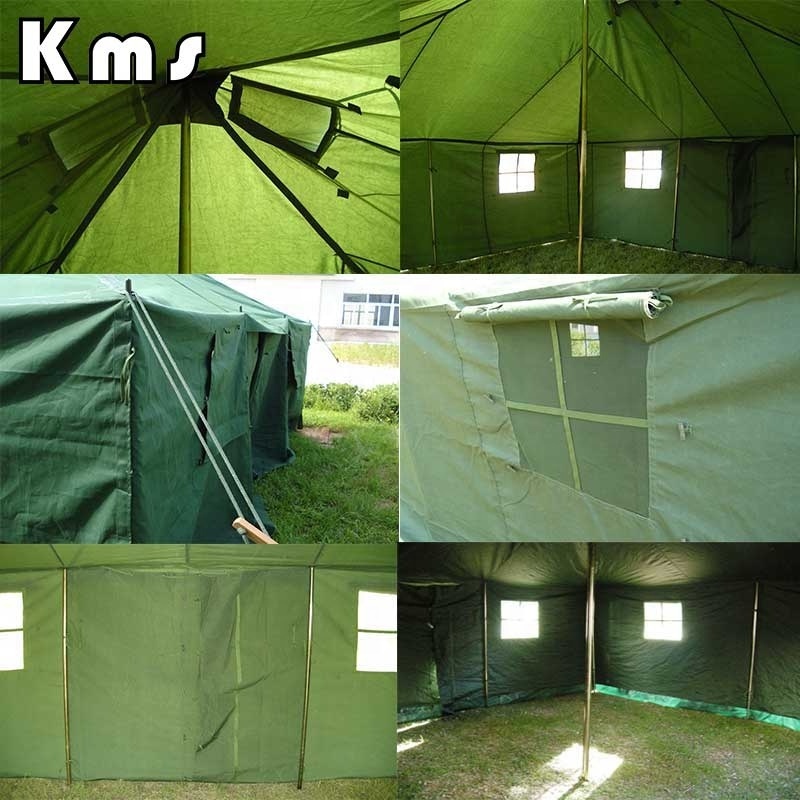 KMS Custom 10 Person Double Layers Metal Poles Large Beach Emergency Shelter Water-Proof Camping  Outdoor  Tent