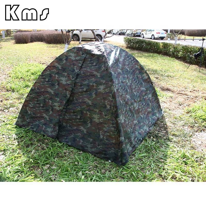 KMS Wholesale Customize 2x2m Large Used Outdoor Camouflage Waterproof Canvas Fabric Tent For Sale