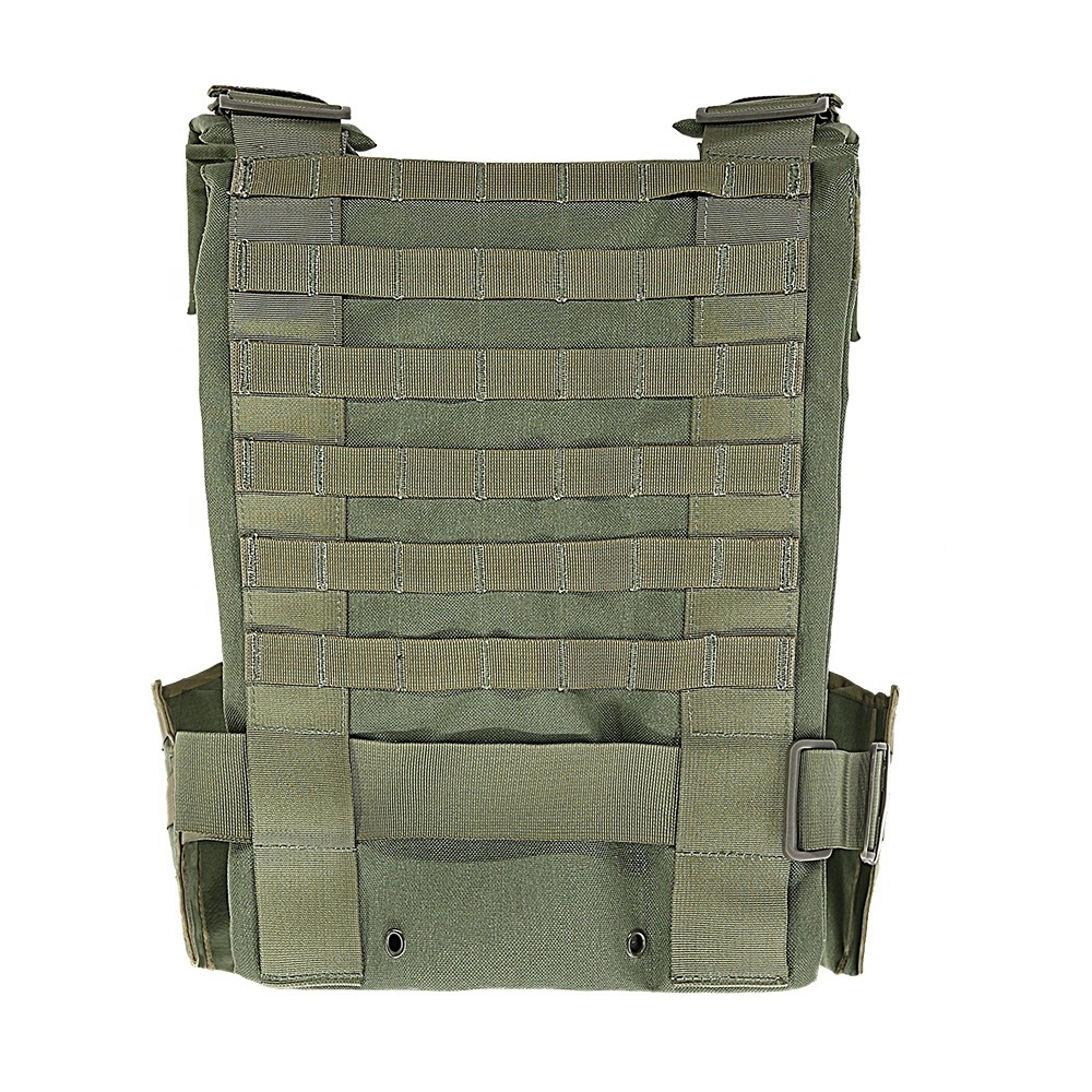 KMS Fashion Popular Green Polyester Stab Proof Molle System Outdoor Hunting Security Tactical Vest For Sale