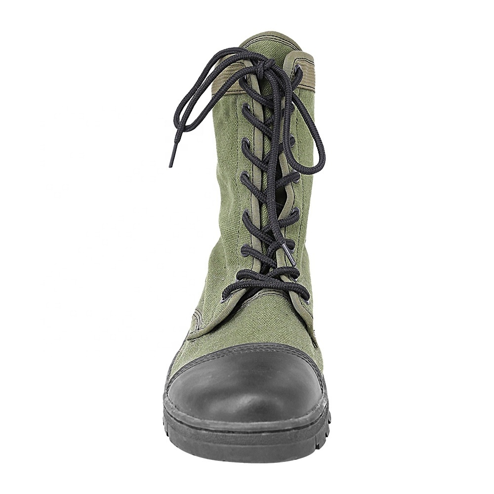 KMS High Quality Professional Custom Green Oxford Cloth Tactical  Lightweight Waterproof Black Tactical Boots