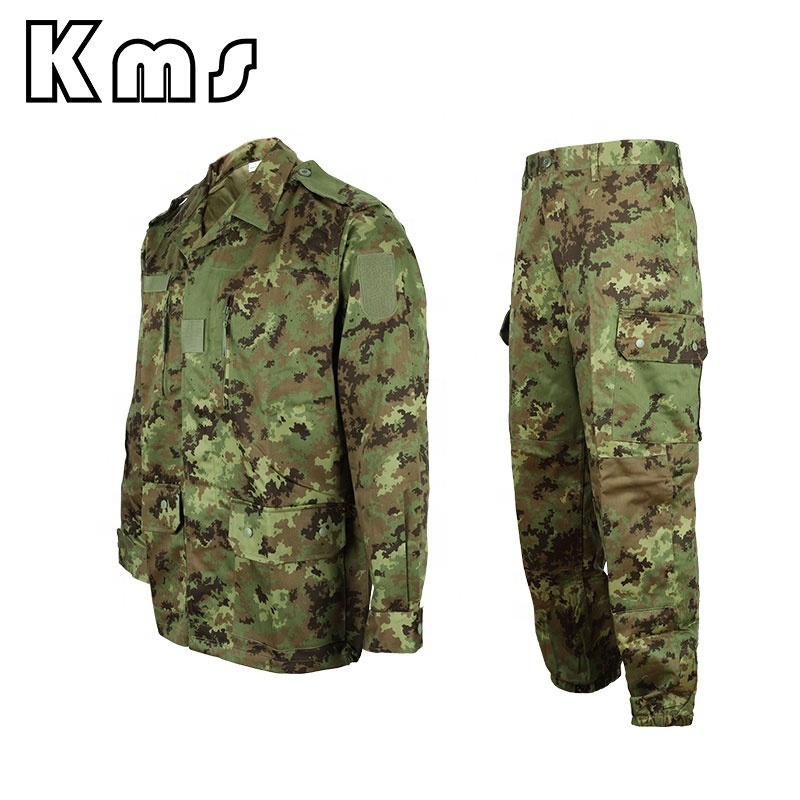 KMS Professional Outdoor Activity Italy Dress Tiger Stripe Camouflage Work Hunting Camouflage Combat Suit Tactical Uniform