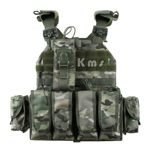 KMS Custom 1000D Multicam Lightweight Armored Tactical Quick Release Camouflage Combat Gilet Tactique Plate Carrier Vest