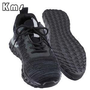 KMS Custom Lightweight Indestructible Work Sneakers for man Puncture Proof Steel Toe Safety Shoes For Industrial