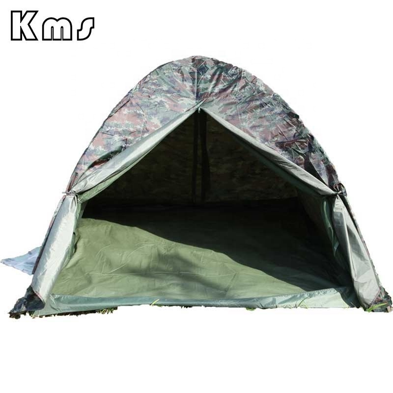 KMS Wholesale Customize 2x2m Large Used Outdoor Camouflage Waterproof Canvas Fabric Tent For Sale