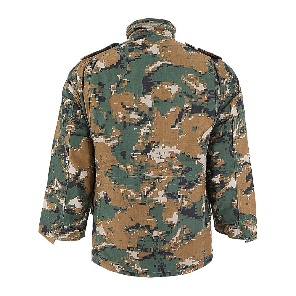 KMS Custom Professional Cotton Outdoor Winter Jacket Camouflage Cotton LinerWaterproof  M65 Jackets For Men