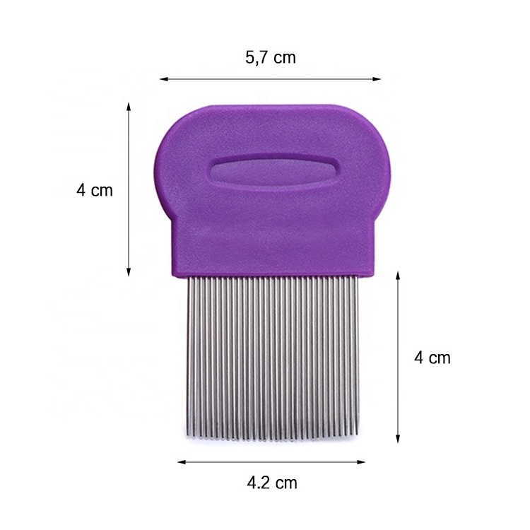 stainless steel remove head plastic lice comb hair Pet Grooming Product Flea Comb Dog Cat Lice Comb