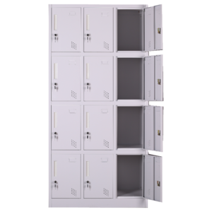 12 doors employee lockers office use steel iron storage cabinet Factory Dormitory Workshop Locking Cupboard Shoe Bag locker