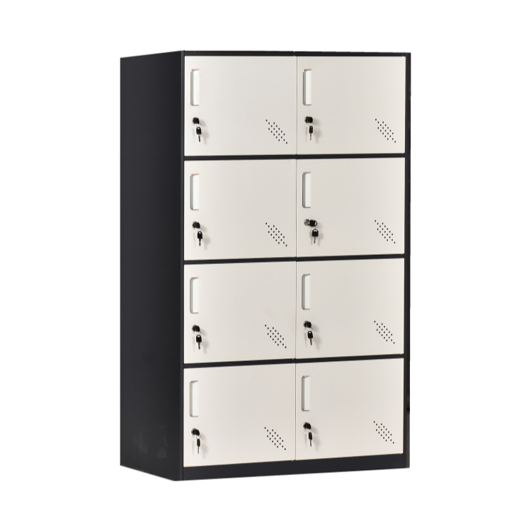 8 door metal locker cabinet wardrobe mini locker box Dormitory Shoe Cabinet bathroom with lock locker