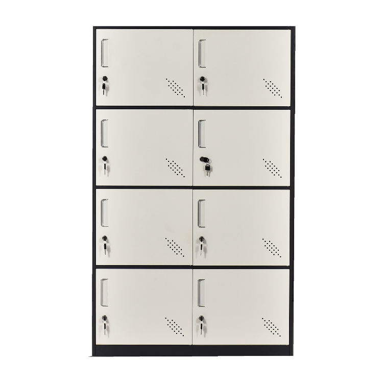 8 door metal locker cabinet wardrobe mini locker box Dormitory Shoe Cabinet bathroom with lock locker