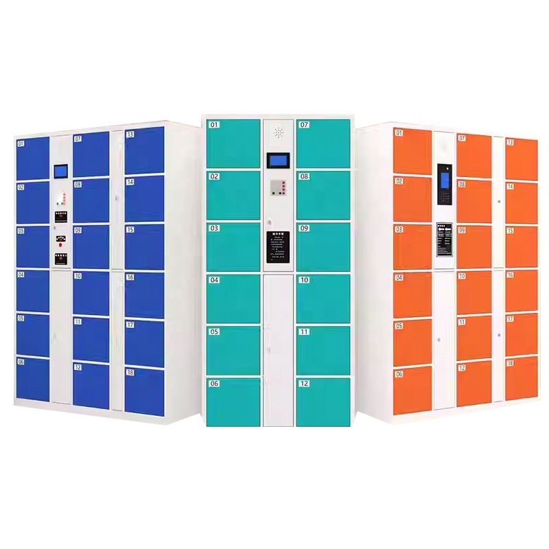 fingerprint luggage storage locker beach cabinet smart tablet locker smart locker charging for phone