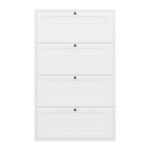 2024 new style shoes cabinets white metal shoe cabinet storage for entryway space saving storage cupboard for living room