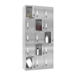 15 doors outdoor anti-corrosion and anti-rust stainless steel mini lockers thickened stainless steel  storage cabinet