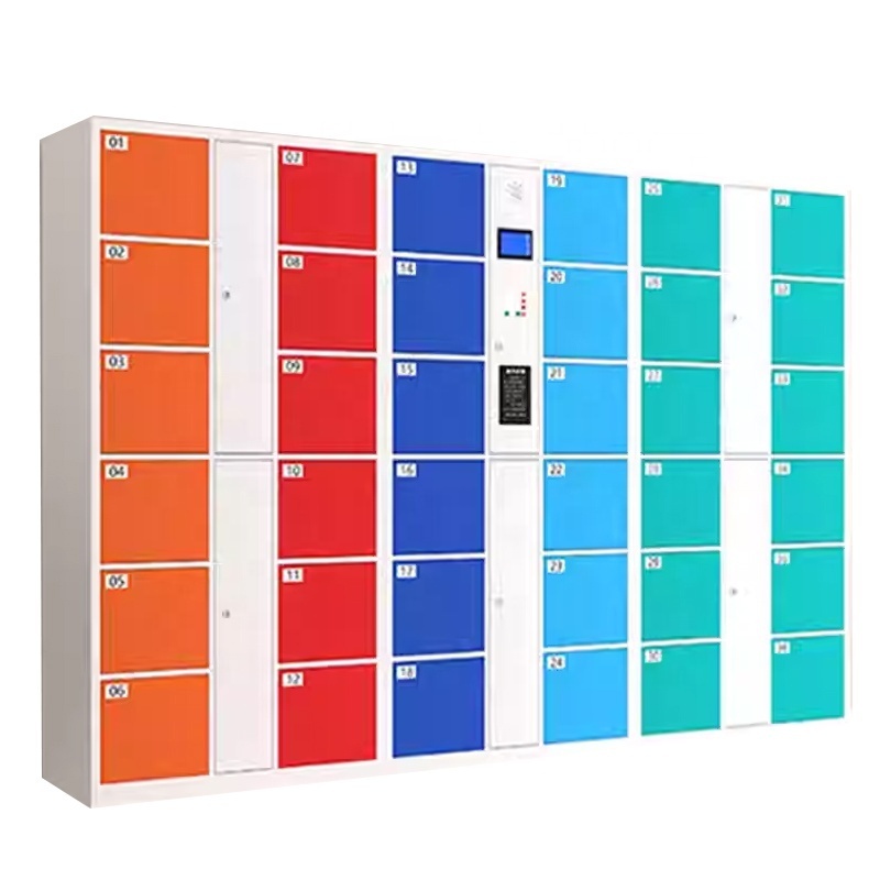 fingerprint luggage storage locker beach cabinet smart tablet locker smart locker charging for phone